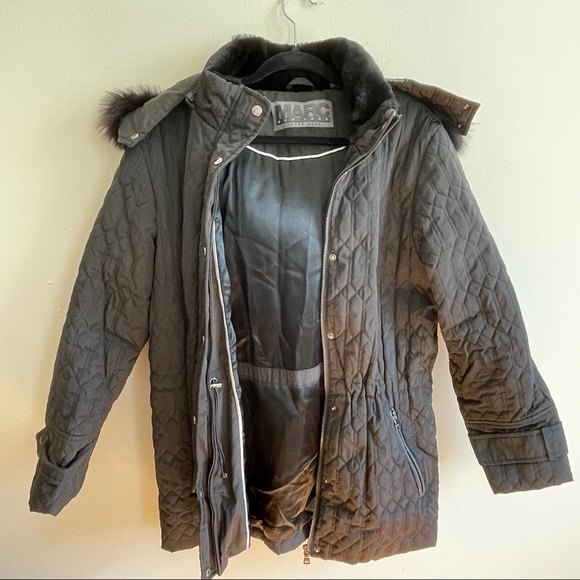 Andrew Marc New York Quilted Jacket Black Size Medium - Picture 2 of 9